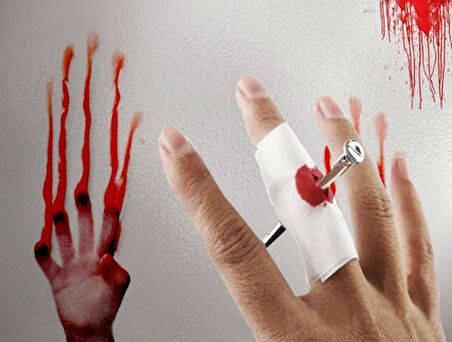 Büro Ev Ofis Eğlence Korku Şakası için Çivili Parmak