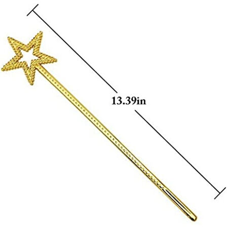 Büro Ev Ofis Etkinlik Gösteri Kostümü için Golden Yıldız Peri Asası