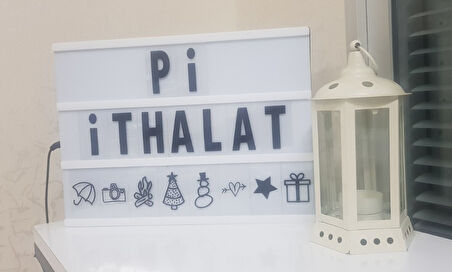 Büro Ev Ofis Hediyesi için Harflerle Işıklı Mesaj Veren Light Box Led Pano