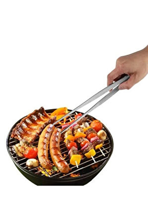 Büro Ev Ofis Mutfağı için Et Kızartma Maşası - Pratik Pişirme Cımbızı - Profesyonel Cımbız Maşa