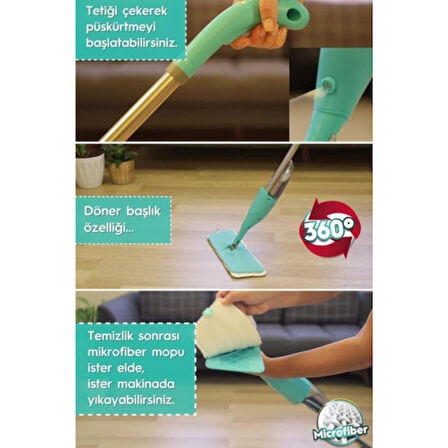 Büro Ev Ofis Temizliği için Sprey Hazneli Paspa Etkili Mop