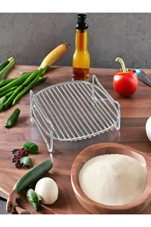 Büro Ev Ofis Mutfağı için Airfryer Izgarası- Xxl Fritöz Izgara Teli Airfryer Fritöz Fırın Teli
