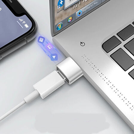 Büro Ev Ofis Telefonu için Type-C to USB Uç Dönüştürücü Bilgisayar Şarj Adaptörü