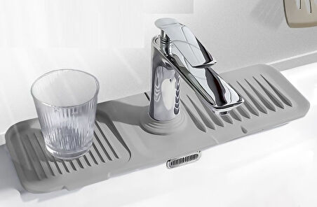 Büro Ev Ofis Mutfağı için Lavabo Kenarı Düzenleyici Kaydırmaz Taban Organizer Matı