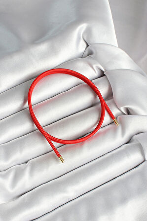 Zarif Kadın Bakımlı Erkek için Kırmızı Mıknatıslı Sarmal Bileklik