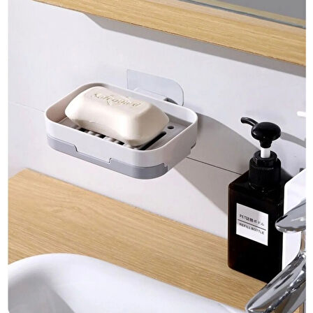 Büro Ev Ofis Banyo Dekoru için Çift Katlı Drenajlı Duş Sabunluğu