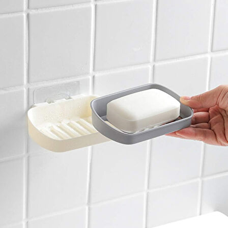 Büro Ev Ofis Banyo Dekoru için Çift Katlı Drenajlı Duş Sabunluğu