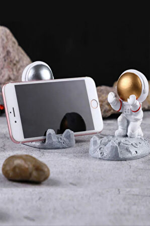 Büro Ev Ofis Cep Telefonu için Astronot Stil Telefon Tutucu