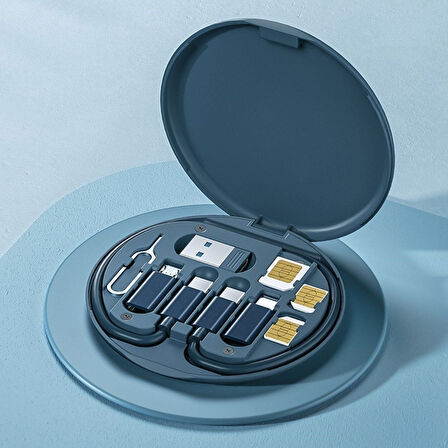 Büro Ev Ofis Personel Cep Telefonu için Seyahat Tipi 60W 5 Uçlu Data Şarj Kablo Seti