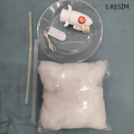 Büro Ev Ofis Hediyesi için Kendin Yap Uçan Astronot Stil Gece Lambası