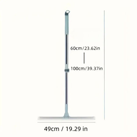 Büro Ev Ofis Hijyeni için Teleskopik Oynar Başlı Cam Zemin Çekçek Aparatı