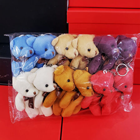 Büro Ev Ofis Hediyesi için Alaca Ayıcık Anahtarlık