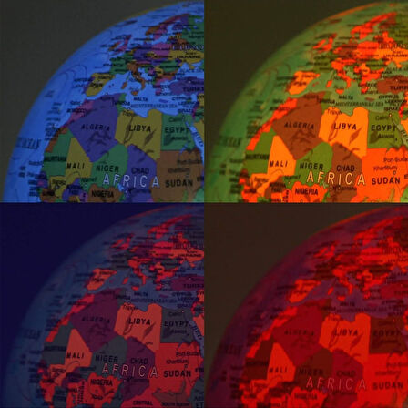 Büro Ev Ofis Hediyesi için Işıklı Dünya Atlas