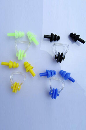 Büro Ev Ofis Kamp Yüzme Keyfi için Sızdırmaz Silikon Kulak Burun Tıkacı