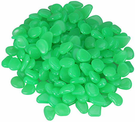 Büro Ev Ofis Yazlık Bahçesi için 50ADET Dekoratif Fosforlu Çakıl Taşı Seti