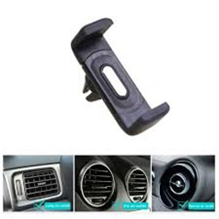 Büro Ev Ofis Arabası için Araç içi Klimasına Takılan Kıskaçlı Oto Telefon Tutucu