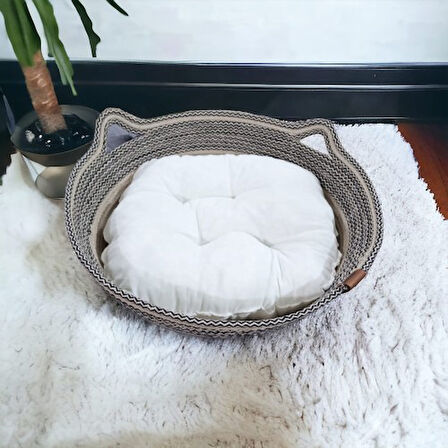 Büro Ev Ofis Evcil Pet Hayvanı Kedi için Yatak 40CM Elyaflı Uyku Yatağı
