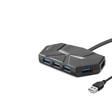 Büro Ev Ofis Network Bağlantısı için 1200CM Siyah 7 USB3.0 Girişli Hub