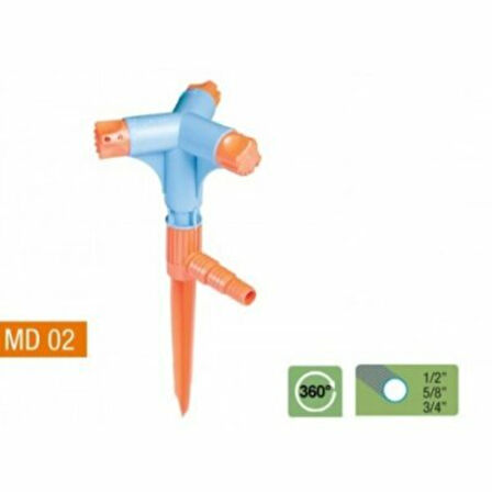 Büro Ev Ofis Yazlık Bahçesi için 3 Yönlü Kısa Memeli Sprink Sulama Fıskiyesi