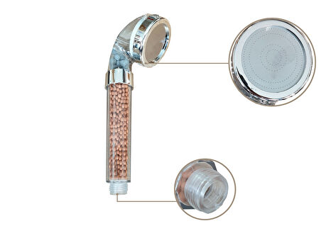 Büro Ev Ofis Banyosu için Su Tasarruflu Arıtmalı Kokulu Duş Başlığı