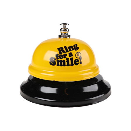 Büro Ev Ofis Hediyesi için Dekoratif Masaüstü Ring For a Smile Bell Boy Çanı