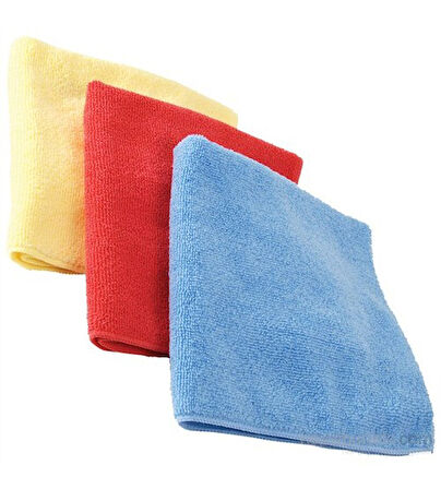 Büro Ev Ofis Yazlık Hijyeni için 2ADET 30X40CM Mikrofiber Temizlik Bezi Seti