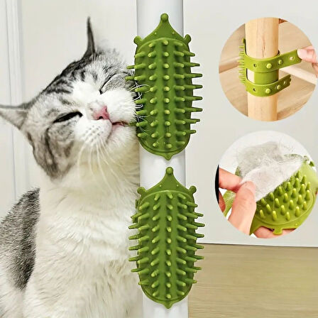 Büro Ev Evcil Hayvanı Kedi için Sandalye Takılır Ayarlı Silikon Kaşınma Tarağı
