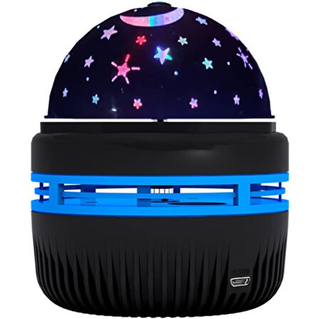 Büro Ev Ofis Hediyesi için Mini Yıldızlı Tip Projektör Gece Lambası