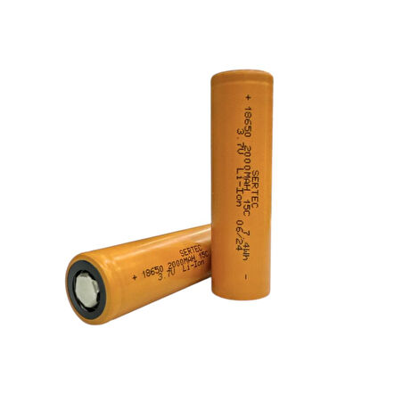 Büro Ev Ofis Atölye için 18650 3.7V 2000 Mah 15C Li-Ion Şarjlı Pil
