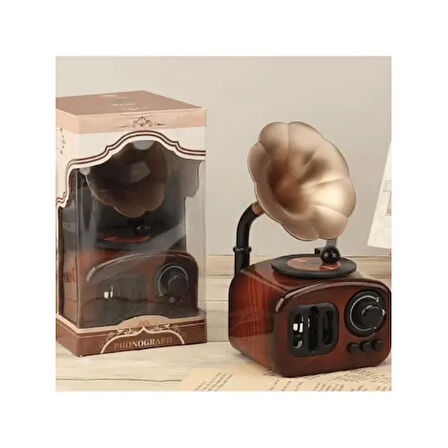 Büro Ev Ofis için Gramofon Stil Müzik Kutusu