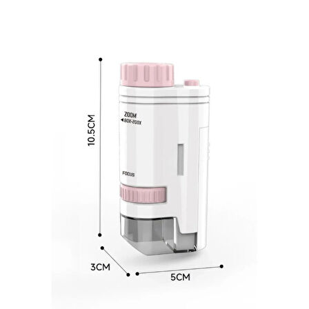 Büro Ev Ofis Hediyesi için Mini Portatif Mikroskop