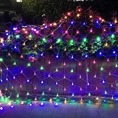 Büro Ev Ofis Hediyesi için 1X2MT 192LED 8MOD Rgb Fişli Dekor Perde Işık