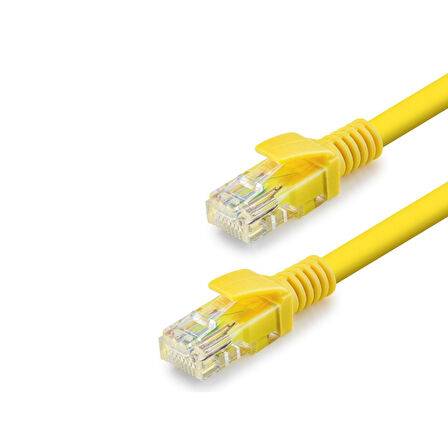 Büro Ev Ofis Network Bağlantısı için 30CM Sarı 1000GB 250MHZ Cat6 Kablo