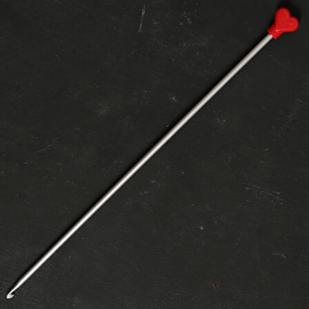 Büro Ev Ofis Hobi Dikiş Atölyesi için 30CM 4,5MM Klasik Alüminyum Tunus Tığı