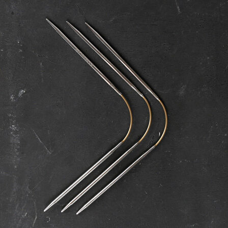 Büro Ev Ofis Hobi Dikiş Atölyesi için 21CM 5MM Üçlü Misinalı Çorap Şişi