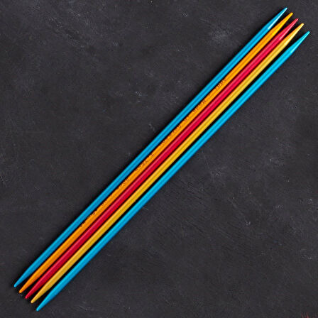 Büro Ev Ofis Hobi Dikiş Atölyesi için 20CM 3,75MM Renkli Çorap Şişi