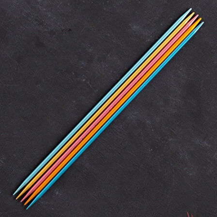 Büro Ev Ofis Hobi Dikiş Atölyesi için 20CM 3,25MM Renkli Çorap Şişi