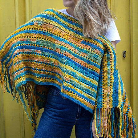 Büro Ev Ofis Hobi Dikiş Atölyesi için Ebruli Elde Öreme Örgü İpi