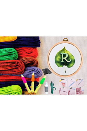 Büro Ev Ofis Hobi Dikiş Atölyesi için No87 Kasnaklı Kendin Yap Punck Nakış Seti