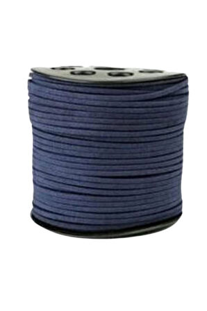 Büro Ev Ofis Hobi Dikiş Atölyesi için 10MT 1MM Lacivert Güderi İp