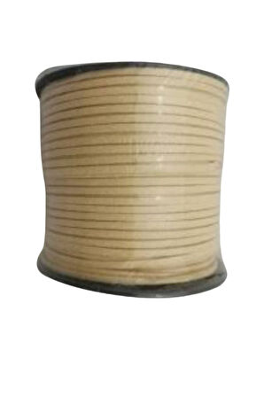 Büro Ev Ofis Hobi Dikiş Atölyesi için 10MT 1MM Krem Güderi İp