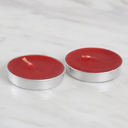 Büro Ev Dekoru için Hediyelik 2PARÇA Kırmızı Tealight Mum Seti