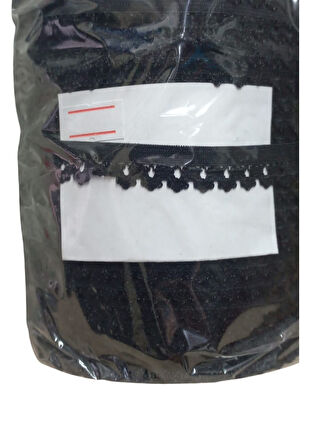 Büro Ev Ofis Dikiş Atölyesi için 75MT 1CM Siyah Dantelli Çamaşır Lastiği