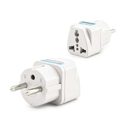 Büro Ev Ofis Network Dönüştürücü için Beyaz Amerikan Fiş Çevirici Adaptörü