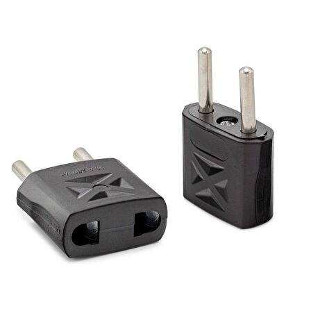 Büro Ev Ofis Network Dönüştürücü için 4MM Siyah Standart Fiş Adaptörü