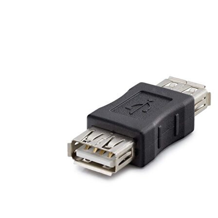 Büro Ev Ofis Network Dönüştürücü için Siyah Usb F To Usb F Çevirici