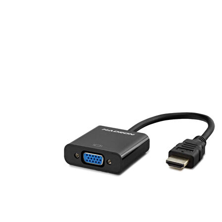 Büro Ev Ofis Network Dönüştürücü için Siyah 1080P Hdmı To Vga F Çevirici