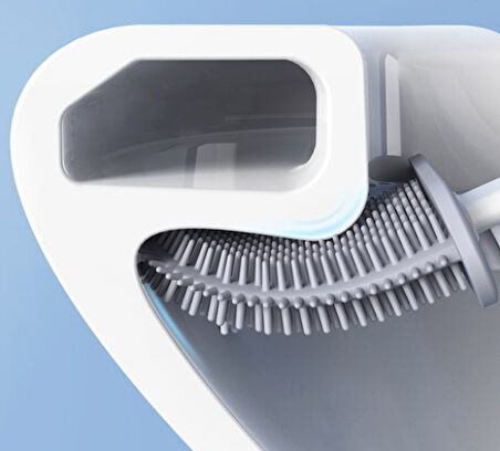 Büro Ev Ofis Yazlık Hijyeni için Silikon Klozet Fırçası