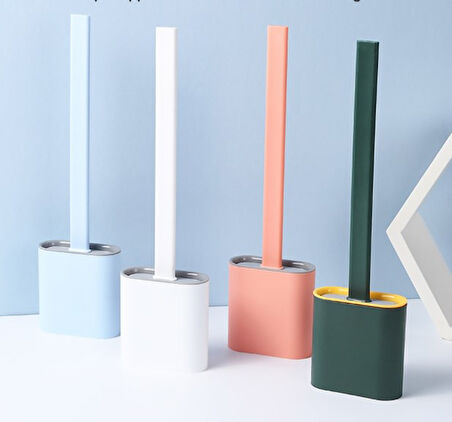 Büro Ev Ofis Yazlık Hijyeni için Silikon Klozet Fırçası