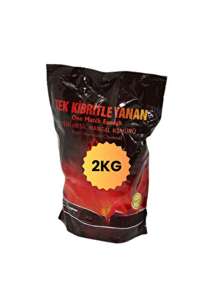 Büro Ev Ofis Yazlık Piknik Keyfi için 2KG Çabuk Tutuşan Trendy Mangal Kömürü